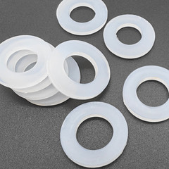 White Nylon Flat Washer Insulation Washer Gaskets I.D:2-24mm O.D:5-50mm