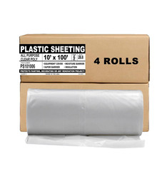 Black Plastic Sheeting – 10′ X 100′, 6 MIL Heavy Duty Gauge – Vapor and Moisture