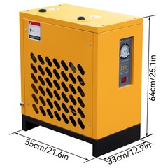 35CFM 110V Refrigerated Air Dryer with R134a Cooling System for Air Compressors