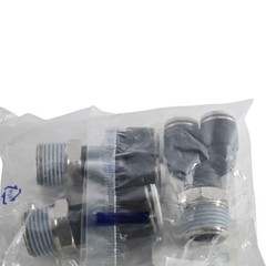 Pack of 5 NEW Festo QBY-1/2-3/8-U 564704 Push-in Y-Fitting 3/8 NPT