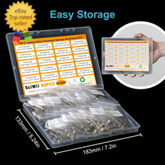 80PCS Torsion Spring Assortment Kit, 20 Sizes 60/90/120/180 Degree Stainless Ste