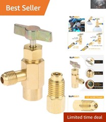 Effortless R1234YF Can Tap with T-Handle Valve – Compatible with R134A Systems