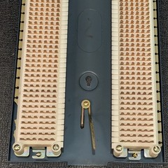 Vintage Western Electric 66A2-50 50-Pair Dual 66 Block w/ Backboard USA Made #3