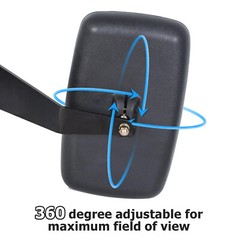 Left & Right Value Mirrors For JOHN DEERE 5000 & 6000 Series #DM2455000