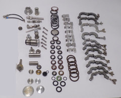 ASSORTED LOT OF VITON RINGS, CLAMPS AND OTHER VACUUM PARTS