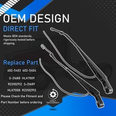 YzusGomumu 602-5403 1 Pair Front Windshield Wiper Arm Compatible