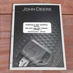John Deere 444K Loader Operation & Test Service Manual – TM13361X19