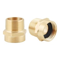 3/4″ G BSP Female to NPT Male Brass Pipe Fitting Adapter 2 Pack