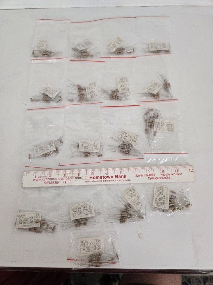Resistors Large Lot Various Values 1/2 Watt Unused FREE SHIPPING