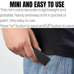 240Hr 16GB Spy Digital Activated Voice Recorder Mini Audio Magnetic MP3 Player