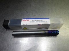 Nachi 12mm 6 Flute Carbide CR Endmill .030″ R 12.00×18.00×100.00xR0.30 (LOC1015B