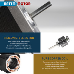 『USA』Nema17 48mm Stepper Motor 78oz-in 1.8A Dual Shaft for 3D Printer/CNC Router