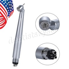 Dental Surgical 45° High Speed Handpiece Push Button Single Water Spray 4HOLE