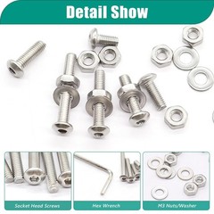 Comprehensive 640PCS M3 Screws Set with Nuts & Washers – Ideal for DIY Projects