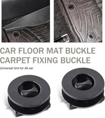 4-Pack Car Floor Mat Clips, Double-Layer Twist Lock Fasteners to Prevent Sliding