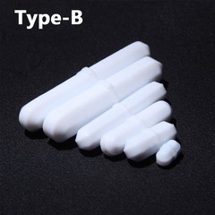 Lab PTFE Magnetic Stir Bars Type A B C Stirrer Bar Rod High Temp Length 4-100mm
