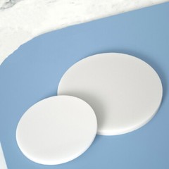 PP Plastic Discs Flat Hard Round Pad Plate White Solid Sheet Board Φ 20mm-400mm