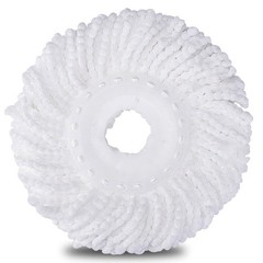 3 Pack Mop Head Replacement Spin 3 Count (Pack of 1), White-3