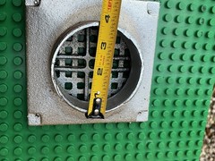 Smith Square Nickel Bronze Grate Floor Drain Shown In Pictures