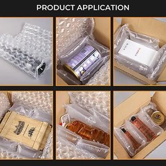 4 Pk 984′ x16″ Air Pillow Film Cushion Machine Small Bubble Package Padding Roll