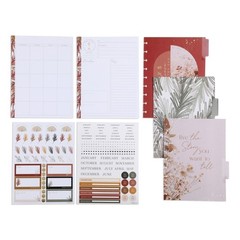 Happy Planner Classic Undated “Dried Florals” Daily Extension Pack, 3 Months