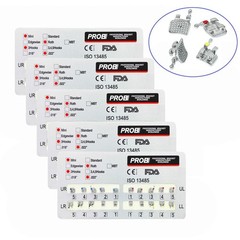 PROB Metal Bracket Dental Orthodontic Mini / Standard Roth/MBT 345/ 3Hooks.022″