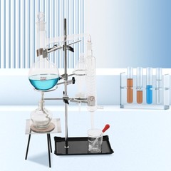 New 500ml Lab Distillation Apparatus Essential Oil Pure Water Glassware KitsUS