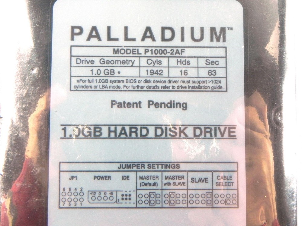 JTS P1000-2AF – NEW PALLADIUM P1000-2AF IDE 1GB 3.5″ ATA2