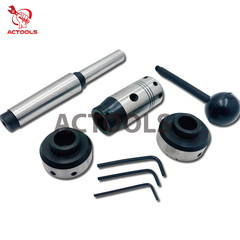MT2 Lathe Tailstock Floating Type Die Holder Set Shank 2MT Inch Imperial Size