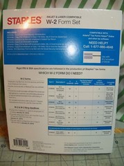 50 Count Pack of Staples 2017 IRS Tax W-2 6-Part Form Sets Brand New PC / Mac W2