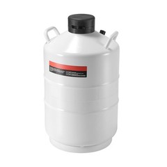 20L Aluminum LN2 Tank with 6 Canisters, Vacuum Insulated