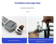 Horizontal Hand-Crank Tensile Tester Base Test Stand Laboratory Testing Machine