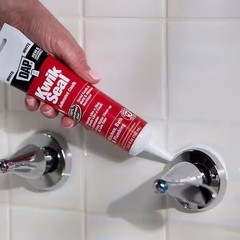 KWIK SEAL White Kitchen Bath Adhesive Caulk 5.5 oz Tub Sink Shower