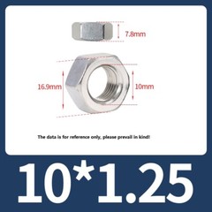 Hexagon Full Nut Fine Thread Pitch M4 M5 M6 M8 M10 M12 M14 M16 M18 M20 M22 M24