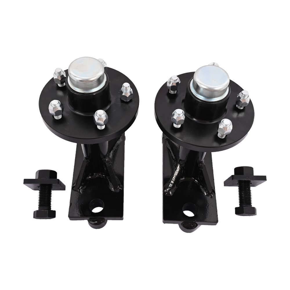 Pair 5×4.5 Lug Superior Shipping Container Wheels, Spindle Kit Thickened 6500LB