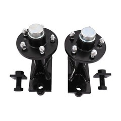 Pair 5×4.5 Lug Superior Shipping Container Wheels, Spindle Kit Thickened 6500LB