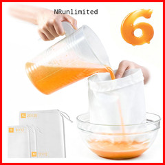 Gokyvei Nut Milk Bag Reusable 6 Pcs 20X20/12X12/12X8 Cheese Cloths For