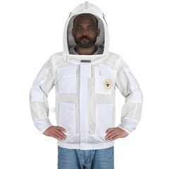 Beekeeper Ultra Ventilated 3 layer mesh Beekeeping Jacket Bee Hat Veil Large