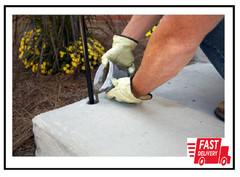 Quikrete 20 lb. Gray Anchoring Cement – Quick-setting cement sets in 10-30 minut