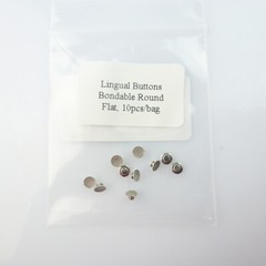 10PCS Orthodontic Lingual buttons Round/Rectangle Direct Bond Eyelets mesh base