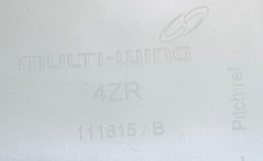 x6 4ZR Multi-wing fan blade, cut to your specified length , with pitch pins