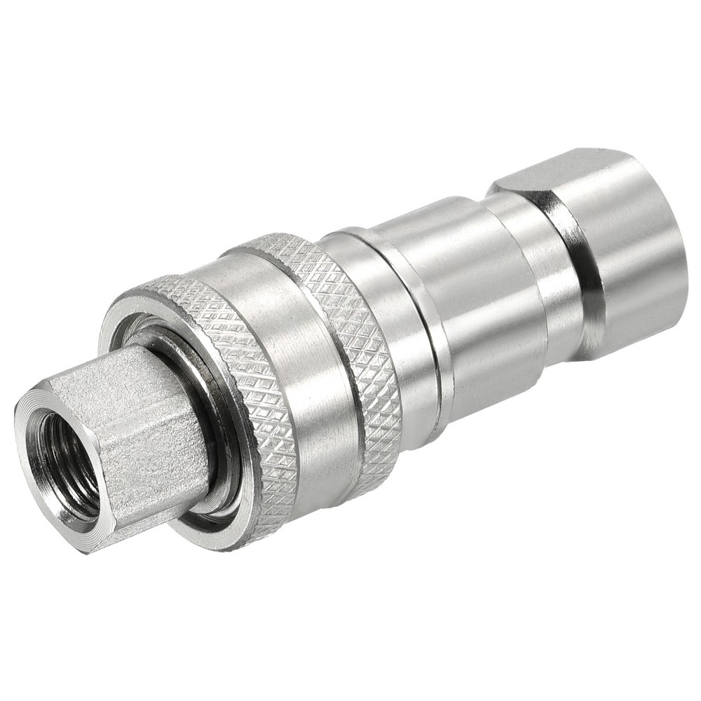 Hydraulic Quick Connect Coupler Set Carbon Steel G1/8 Female Hose Fitting
