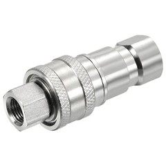 Hydraulic Quick Connect Coupler Set Carbon Steel G1/8 Female Hose Fitting