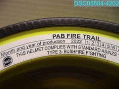 Yellow And Gray Type 3 Bushfire Fire Fighting Safety Helmet 1801:1997