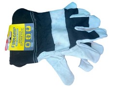 Firm Grip Goatskin Leather Palm Tough Working Gloves Sz Large