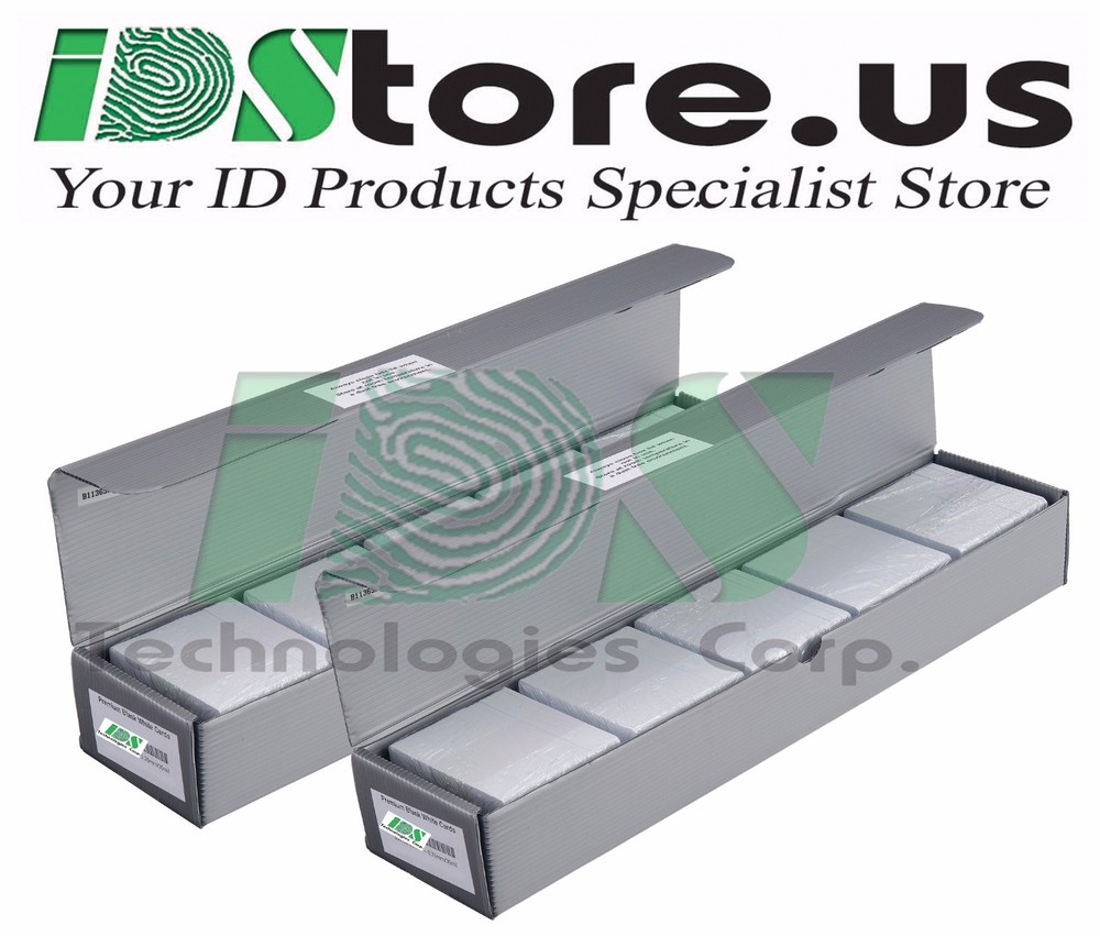 1000 Blank White PVC Cards – CR80, 30 Mil, Credit Card Size ** Free Shipping **