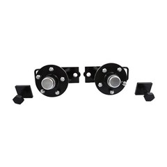 Pair 5×4.5 Lug Superior Shipping Container Wheels, Spindle Kit Thickened 6500LB