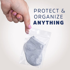 Clear Plastic Reusable Zip Bags – Bulk Case of 1000, 3″ X 4″ 2 Mil Thick