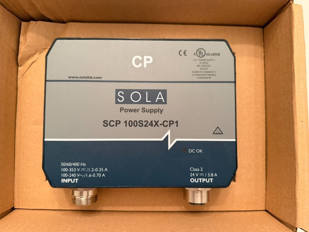 EMERSON SCP 100S24X-CP1 Sola HD SCP100S24X-CP1 IP67 Power Supply Class 2 24VDC