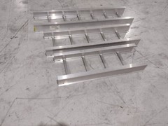 Aluminum Cable Tray LOT OF 7 Pieces Various Lengths and Widths, See Description